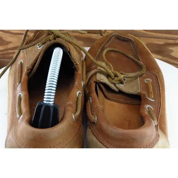 Eddie Bauer Shoes Sz 12 M Brown Boat Shoe Leather‎ Men