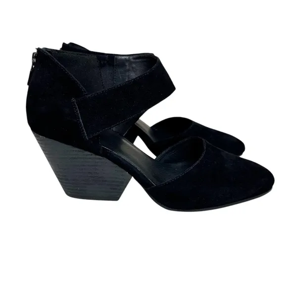 Eileen Fisher Black Mina Suede Shoes SZ 9