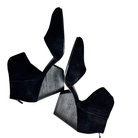 Eileen Fisher Black Mina Suede Shoes SZ 9