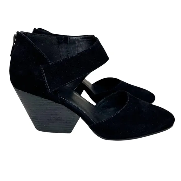 Eileen Fisher Black Mina Suede Shoes SZ 9