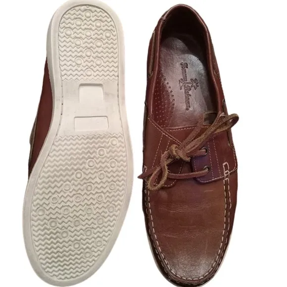 EUC | Tommy Bahama | Leather | Brown Captain Boat Shoes | Men's | SIze: 10.5D