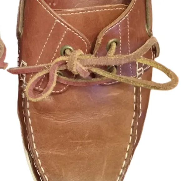 EUC | Tommy Bahama | Leather | Brown Captain Boat Shoes | Men's | SIze: 10.5D