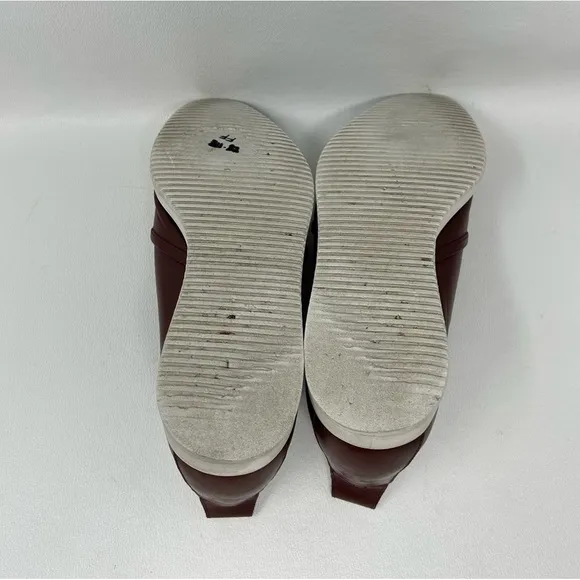 Everlane The Leather Street Shoes Red Pointed Toe Loafers, Women’s Size 11