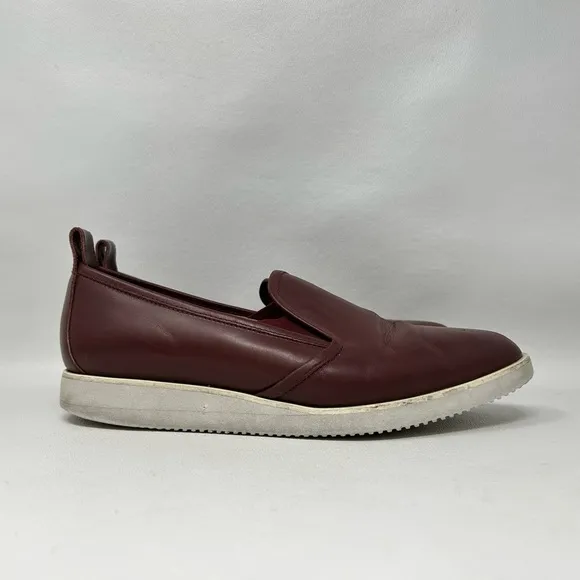 Everlane The Leather Street Shoes Red Pointed Toe Loafers, Women’s Size 11