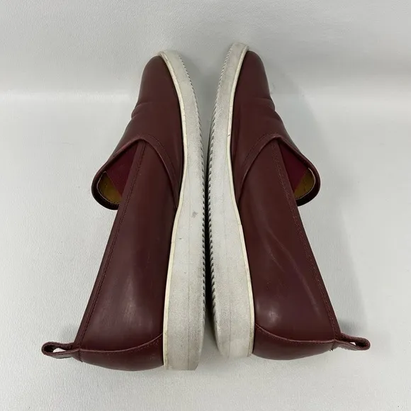 Everlane The Leather Street Shoes Red Pointed Toe Loafers, Women’s Size 11