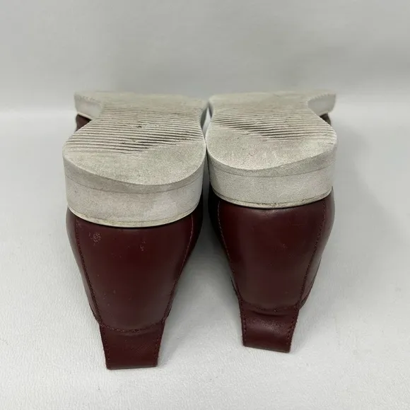 Everlane The Leather Street Shoes Red Pointed Toe Loafers, Women’s Size 11