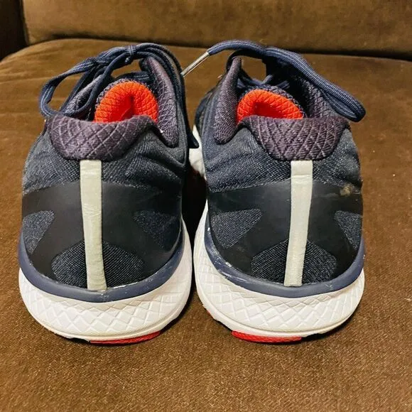 Excellent Mens Saucony Guid ISO Running Shoes Indigo Grey Red Size 10 US 44 EUR
