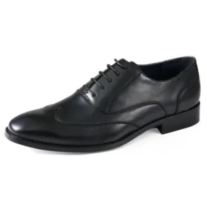 Executive Imperials Men's Wingtip Oxfords Black Leather Dress Shoes sz 14 EE