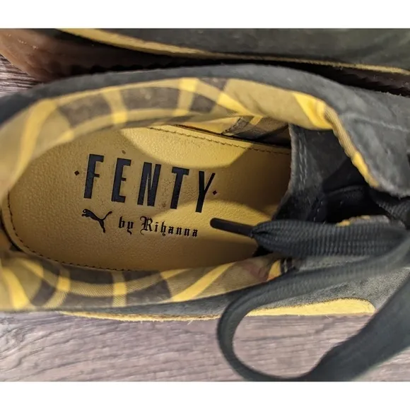Fenty x Puma Rihanna Cleated Suede Creepers Lace Ups Size 10
