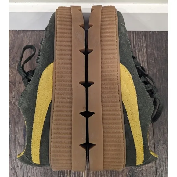Fenty x Puma Rihanna Cleated Suede Creepers Lace Ups Size 10