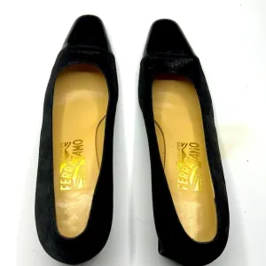 Ferragamo black shoes for women size 10