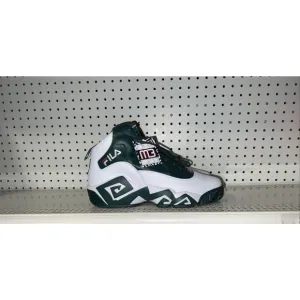 FILA MB Mens Athletic Basketball Shoes Size 11 White Pine Green Jamal Mashburn