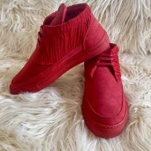 Filling Pieces sneakers leather Desert Boot Red sz 39 Designer Suede Shoes