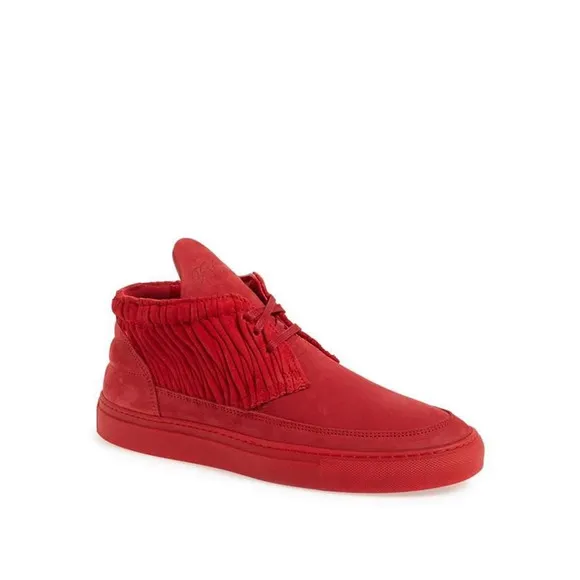 Filling Pieces sneakers leather Desert Boot Red sz 39 Designer Suede Shoes