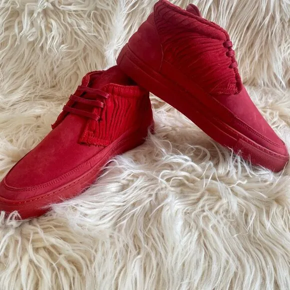 Filling Pieces sneakers leather Desert Boot Red sz 39 Designer Suede Shoes