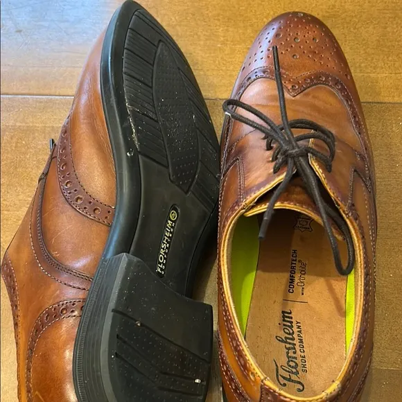 Florsheim Brown Leather Oxfords Classic Style