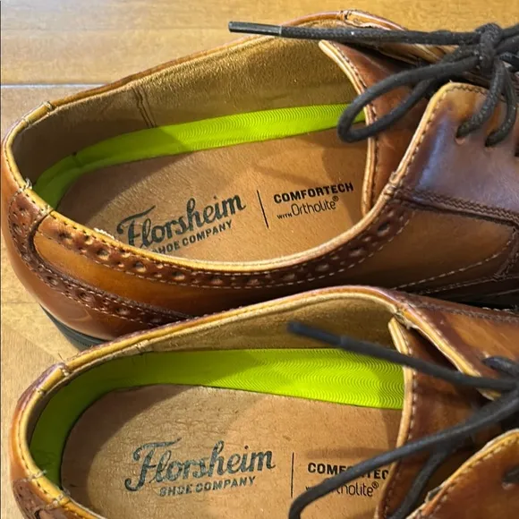 Florsheim Brown Leather Oxfords Classic Style