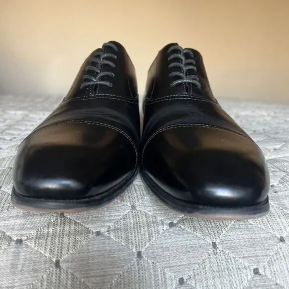 Florsheim Corbetta Black Leather Cap Toe Dress Lace Up Shoes 11883-001 Men 11 D