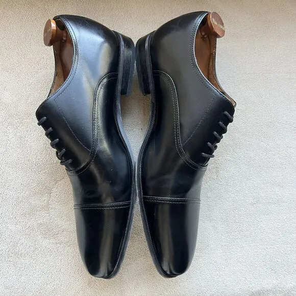 Florsheim Corbetta Black Leather Cap Toe Dress Lace Up Shoes 11883-001 Men 11 D