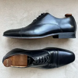 Florsheim Corbetta Black Leather Cap Toe Dress Lace Up Shoes 11883-001 Men 11 D