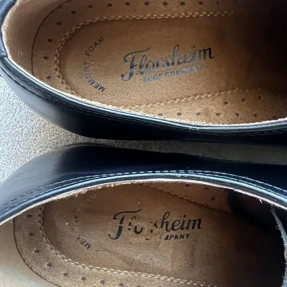 Florsheim Corbetta Black Leather Cap Toe Dress Lace Up Shoes 11883-001 Men 11 D
