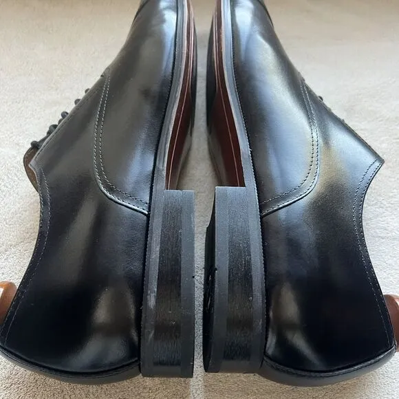 Florsheim Corbetta Black Leather Cap Toe Dress Lace Up Shoes 11883-001 Men 11 D