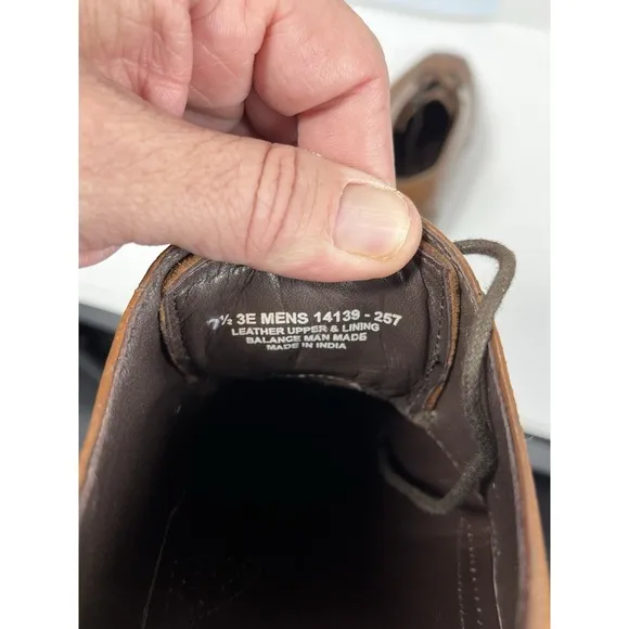 Florsheim Men's Castellano Cap Toe Oxford Saddle Tan Sz 7.5