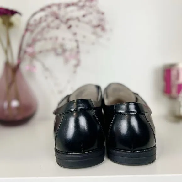 Florsheim Reveal Jr. Black Leather Moc Toe Monk Strap Oxford Shoes Boys Size 7M
