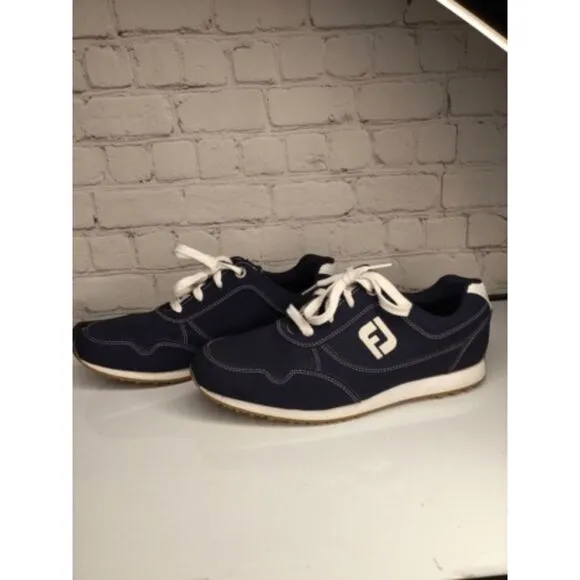 FootJoy FJ Sport Lace Up Spikeless Golf Sneakers Athletic Shoes Women Size 9.5M