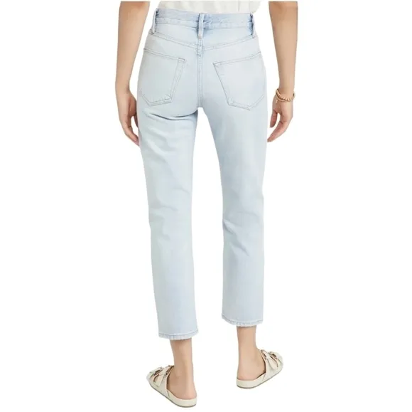 FRAME Le Original Ripped High Waist Crop Jeans, Size 32, NWT