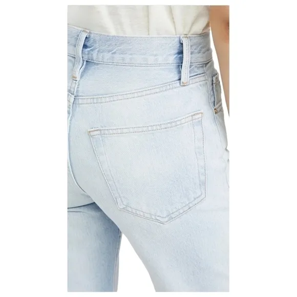 FRAME Le Original Ripped High Waist Crop Jeans, Size 32, NWT
