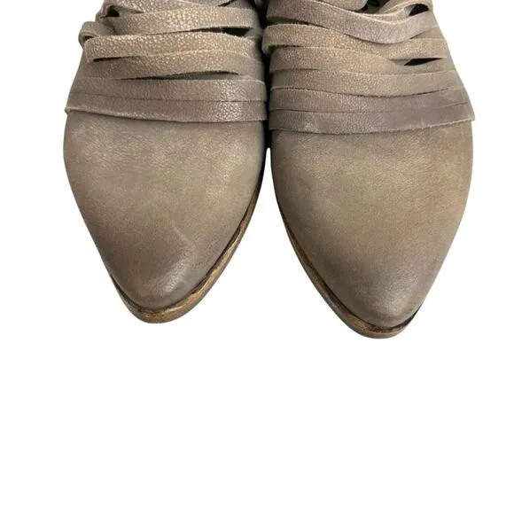 Free People Lost Valley leather Ankle Bootie Shoes Size EUR 39 US 8.5-9
