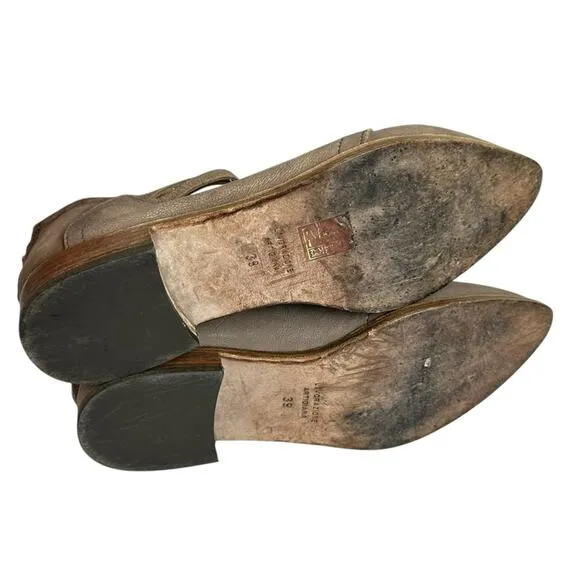 Free People Lost Valley leather Ankle Bootie Shoes Size EUR 39 US 8.5-9