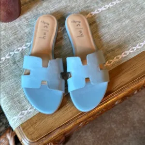 French Sole FS/NY Stylish Blue Women's Sandals