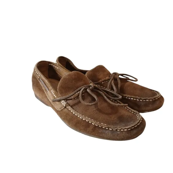 FRYE Lewis Tie Men's Suede Loafer Driving Shoes Size 9 M