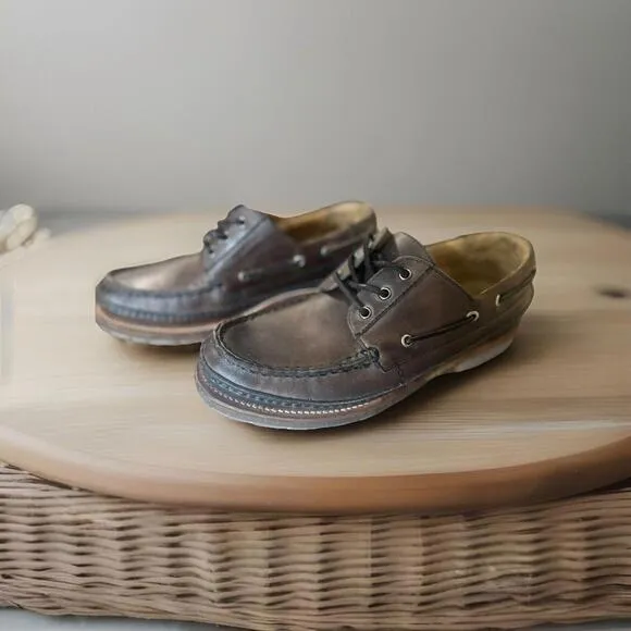 Frye Men's Boat Shoes Size‎ 10 Brown Nubuck Leather Sully