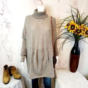 Garnet Hill cashmere blend tunic sweater