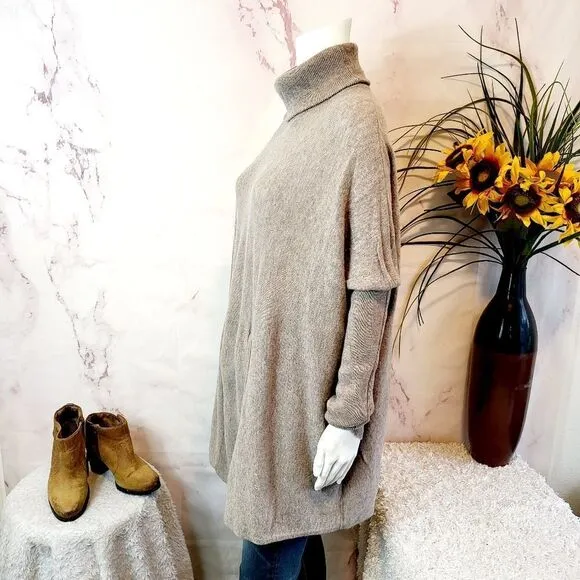 Garnet Hill cashmere blend tunic sweater