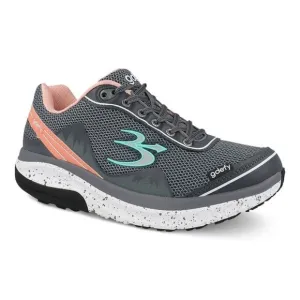 GDEFY Women’s 8.5 Mighty Walk Athletic Shoes Gray &amp; Salmon