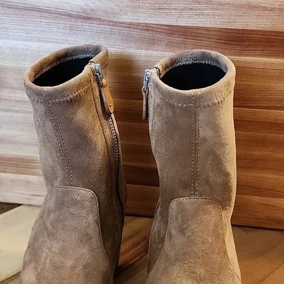 GENTLE SOLES BY KENNETH COLE STYLE ELAINE LEATHER/SUEDE ZIPP WOMAN SIZE 7.0 NWOB