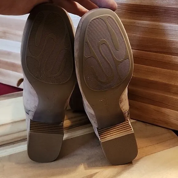 GENTLE SOLES BY KENNETH COLE STYLE ELAINE LEATHER/SUEDE ZIPP WOMAN SIZE 7.0 NWOB