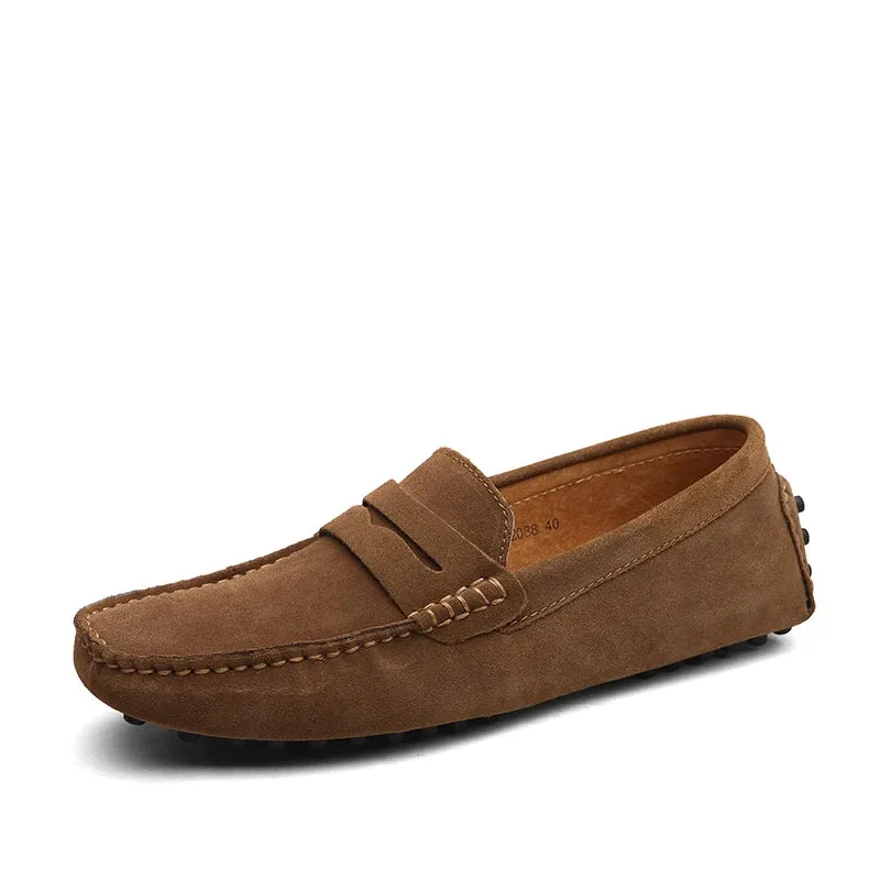 Genuine Leather Men Loafers - Casual Fashion Men's Shoes