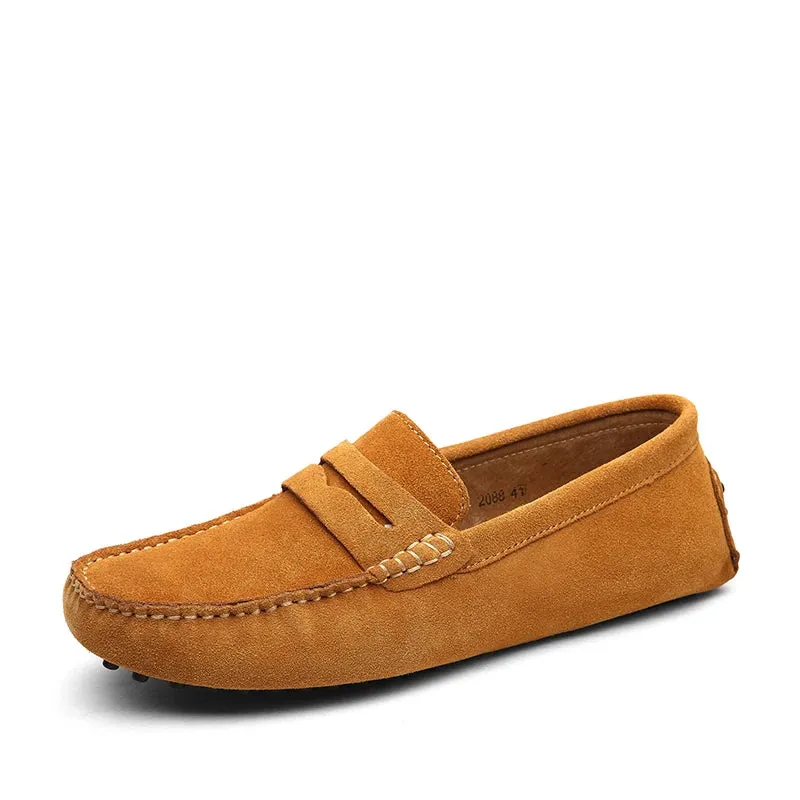 Genuine Leather Men Loafers - Casual Fashion Men's Shoes