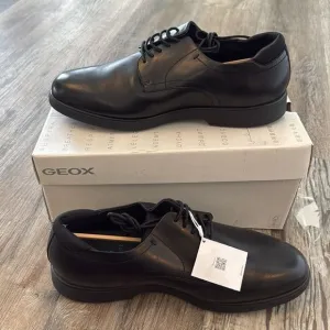 GEOX Mens Spherica Ec11 Wide Fit Formal Shoes Black U25EMA-00043-C9999F2 SZ 12.5