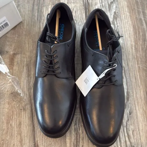 GEOX Mens Spherica Ec11 Wide Fit Formal Shoes Black U25EMA-00043-C9999F2 SZ 12.5