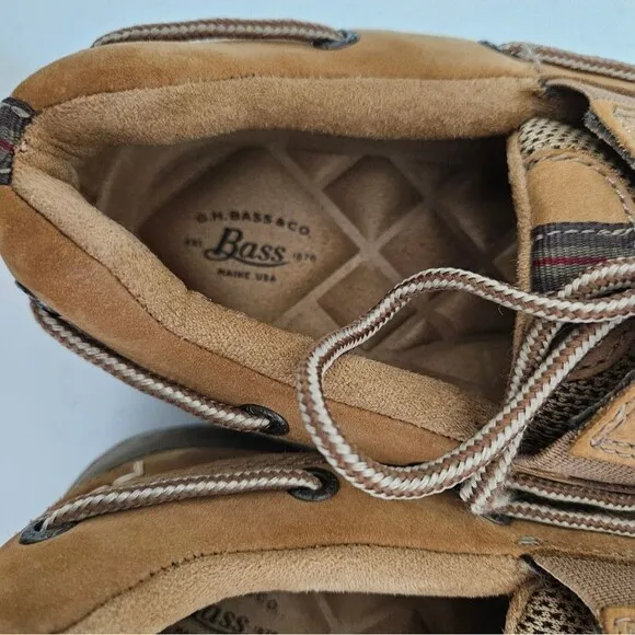 G.H. Bass And Co Earl 3 Boat Shoes Men’s 7M Leather Brown Cushion Insole EUC