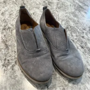 G.H. BASS Oxford Shoes size 7 Dylan Grey suede leather