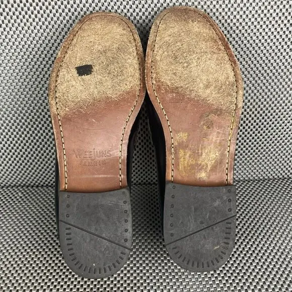 GH Bass Weejuns Jeremy Tassel Loafers Dress Shoes Mens 10 D Black Leather