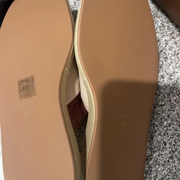Gia  bhorghini Women's Beige Suede Mules