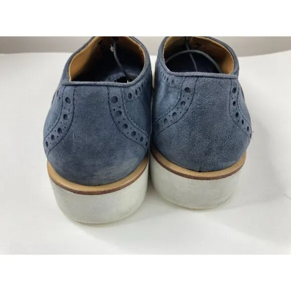 Giorgio ARMANI Blue &amp; Gray Oxford Shoes 7 1/2